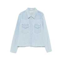 Camasi Mother The Super Ex'S Crop Fray Shirt Femei