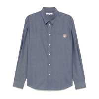 Camasi Maison Kitsuné Fox Head Cotton Shirt Barbati