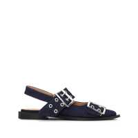 Balerini Ganni Denim Slingback Ballets Femei