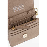 Portofele Maison Margiela pentru Barbati - Portofele Maison Margiela Mm11 Textured Leather Wallet With Chain Shoulder Strap Pink Barbati (BM 18048505) - B-mall.ro