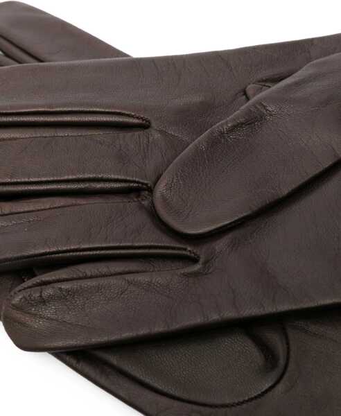 Manusi Maison Margiela Soft Leather Gloves Brown Barbati (BM 18048520) 2