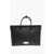 Maison Margiela Mm11 Textured Leather 5Ac Daily Tote Bag With Canvas Detail Black