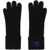 Burberry Cashmere Gloves With Embroidered Logo Black