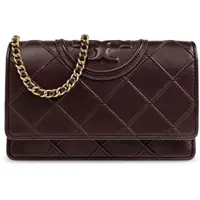 Portofele Quilted Leather Fleming Wallet With Chain Femei