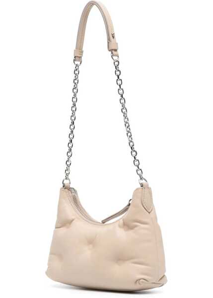 Genti tip postas Maison Margiela Mm11 Quilted Leather Glam Slam Hobo Bag With Chain Shoulder Pink Femei (BM 18048547) 3