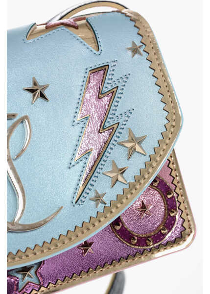 Genti tip postas Christian Louboutin Lam Leather Giddy Crossbody Bag With Studs Multicolor Femei (BM 18048562) 4