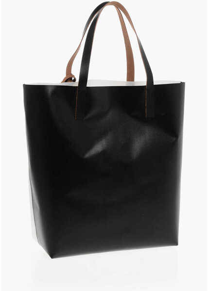 Genti de mana Marni Rubber 30Years Shopping Bag Black & White Barbati (BM 18048568) 2