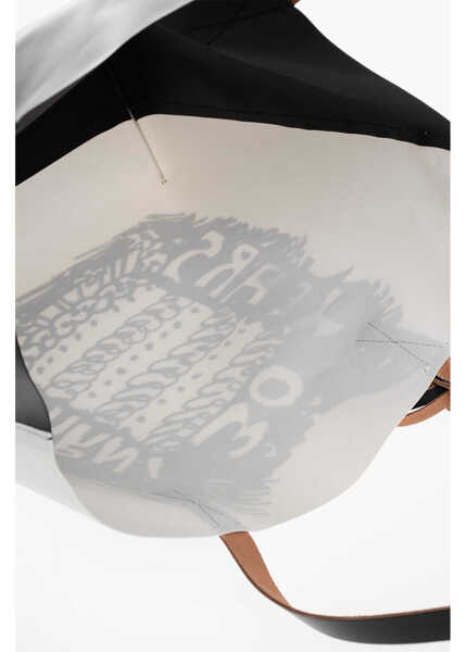 Genti de mana Marni Rubber 30Years Shopping Bag Black & White Barbati (BM 18048568) 4