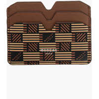 Portofele Geometric Patterned Classique Leather Card Holder Femei
