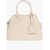 Maison Margiela Mm11 Textured Leather 5Ac Bag With Canvas Detail Beige