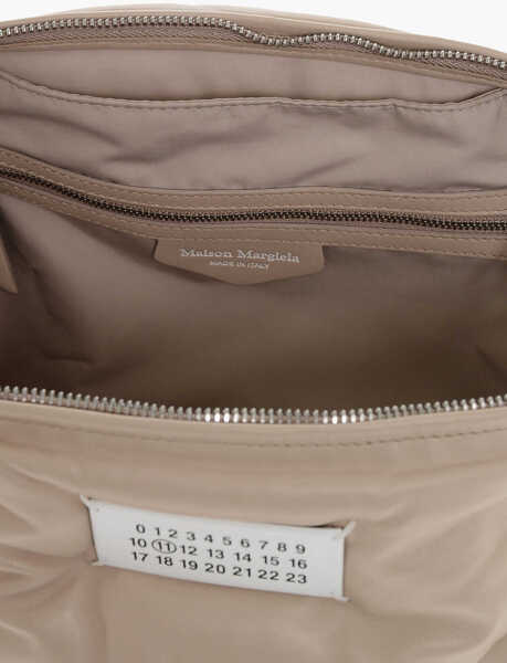 Genti de umar Maison Margiela Mm11 Quilted Leather Glam Slam Shoulder Bag With Chain Handl Pink Barbati (BM 18048598) 4