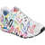 SKECHERS x JGoldcrown Uno - Spread the Love WHT/PNK/TURQ White/Multicolor