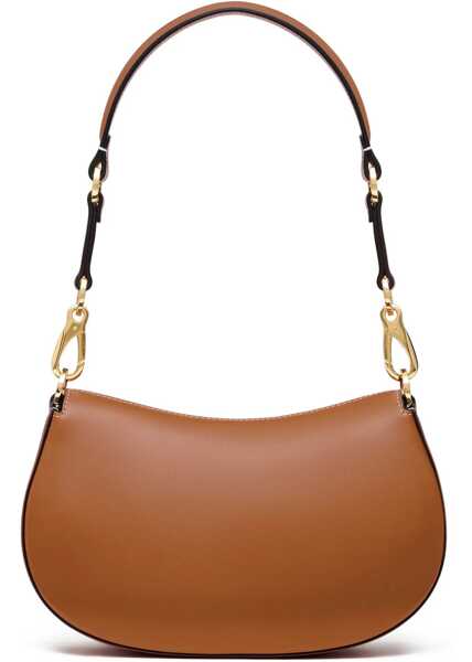 Genti de umar Valentino Garavani Leather Shoulder Bag With Logoed Buckle Brown Femei (BM 18048742) 2