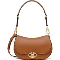 Genti de umar Leather Shoulder Bag With Logoed Buckle Femei