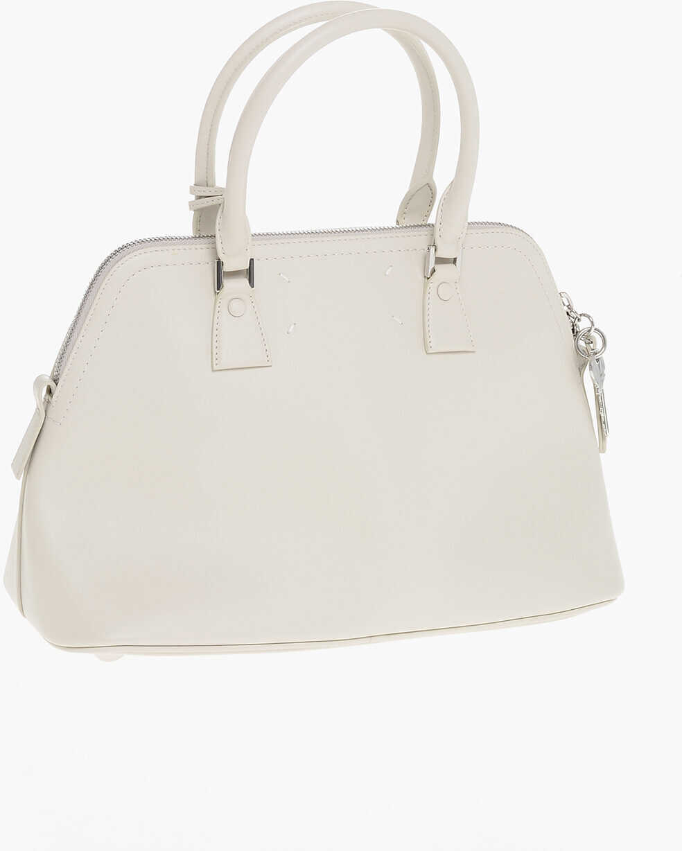 Genti de umar Maison Margiela Mm11 Leather 5Ac Tote Bag With Removable Shoulder Strap Beige Barbati (BM 18048748) 2