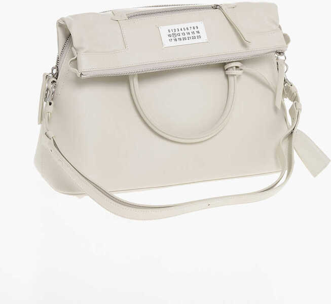 Genti de umar Maison Margiela Mm11 Leather 5Ac Tote Bag With Removable Shoulder Strap Beige Barbati (BM 18048748) 3