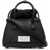 Maison Margiela Mm11 Textured Leather 5Ac Bag With Canvas Detail Black