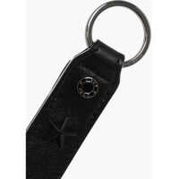 Brelocuri Dama - Brelocuri Jimmy Choo Leather Warwick Key Ring With Studs Black Femei (BM 18048757) - B-mall.ro