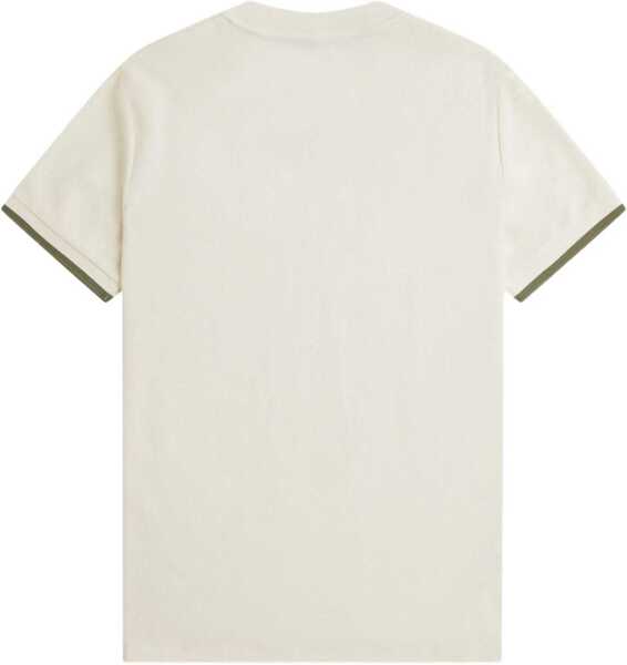 Tricouri Fred Perry Pique T-Shirt IVORY Barbati (BM 18048859) 5