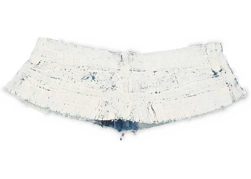 Curele MM6 Maison Margiela Denim Belt WHITE Femei (BM 18048883) 2