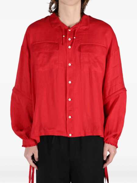 Camasi casual UNDERCOVER Oversized Shirt RED Barbati (BM 18048976) 2