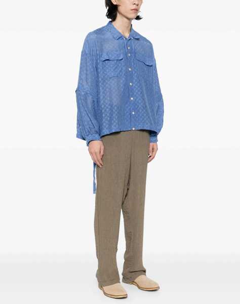 Camasi casual UNDERCOVER Oversized Shirt LIGHT BLUE Barbati (BM 18048988) 3