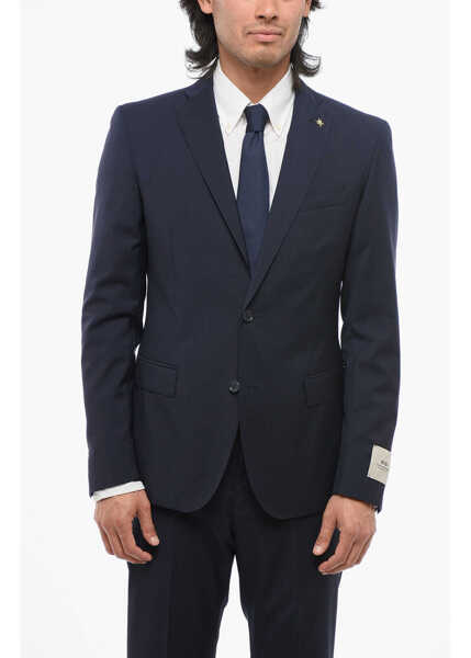 Costume CORNELIANI Cc Collection Virgin Wool Reset Slim Fit Suit Blue Barbati (BM 18049075) 2