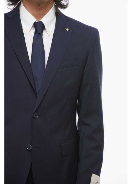 Costume CORNELIANI Cc Collection Virgin Wool Reset Slim Fit Suit Blue Barbati (BM 18049075) 3