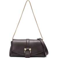Genti tip postas Leather Crossbody Bag With Iconic Buckle Anche Clip Closure Femei