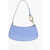 STAUD Brushed Leather Ollie Shoulder Bag Light Blue