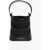 Alexander McQueen Leather The Rise Mini Bucket Bag With Shoulder Chain Black