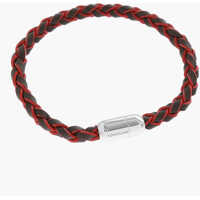 Bratari Woven Leather Bracelet With Magnetic Closure Barbati