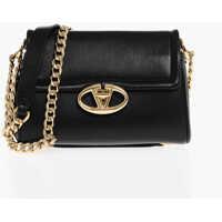 Genti tip postas Leather Crossbody Bag With Logoed Buckle Femei