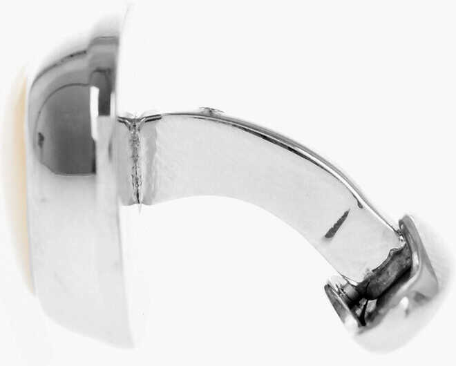 Butoni CORNELIANI Brass Cufflinks With Pearled Detail White Barbati (BM 18049165) 2