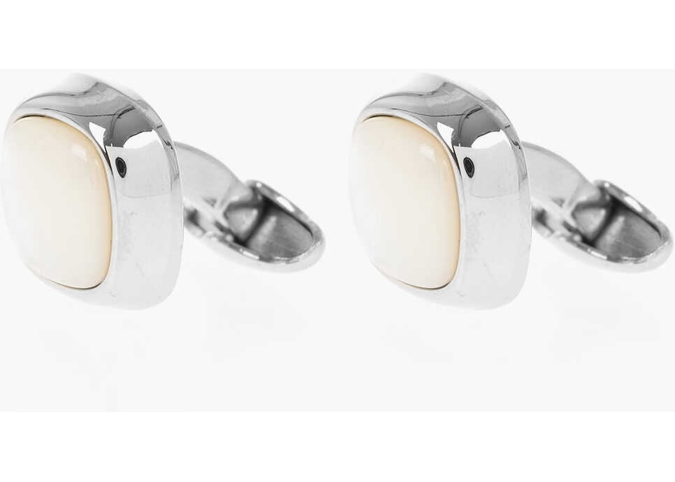 Butoni CORNELIANI Brass Cufflinks With Pearled Detail White Barbati (BM 18049165) 1