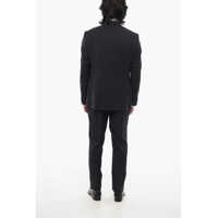 Costume CORNELIANI pentru Barbati - Costume CORNELIANI Cc Collection Virgin Wool Right Suit With Flap Pockets Blue Barbati (BM 18049231) - B-mall.ro