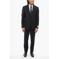 Costume Cc Collection Virgin Wool Right Suit With Flap Pockets Barbati