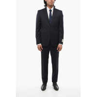 Costume Cc Collection Virgin Wool Refined Suit With Peak Lapel Barbati