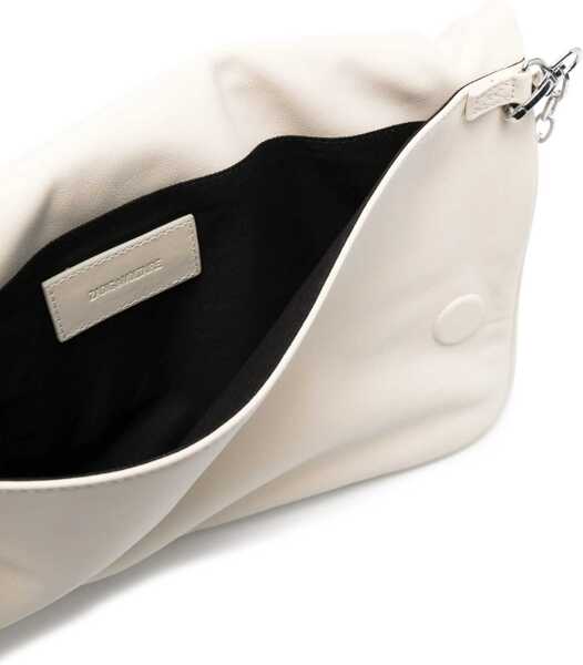 Genti plic Zadig & Voltaire Leather Rock Eternal Clutch With Outer Pocket White Femei (BM 18049282) 5