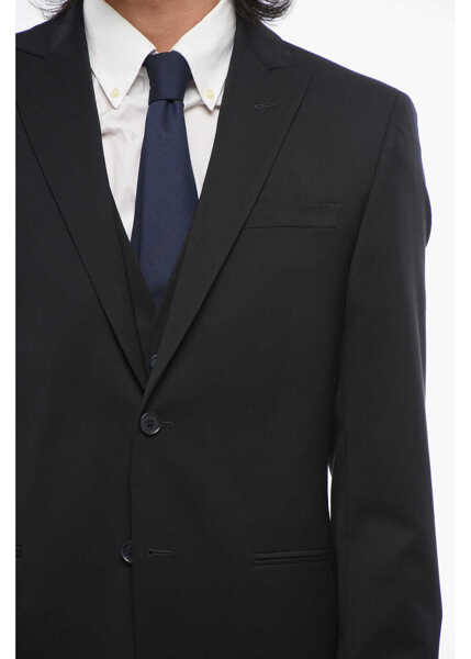 Costume CORNELIANI Cc Collection 3-Piece Refined Suit With Peak Lapel Blue Barbati (BM 18049285) 3