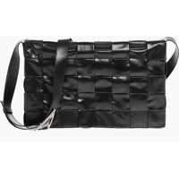 Genti tip postas Woven Leather Crossbody Bag Barbati
