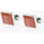 CORNELIANI Enameled Brass Cufflinks Orange