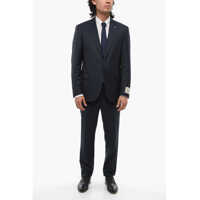 Costume Cc Collection Jacquard Virgin Wool Right Suit Barbati