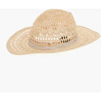 Caciuli Raffia Cowboy Hat With Beads Femei