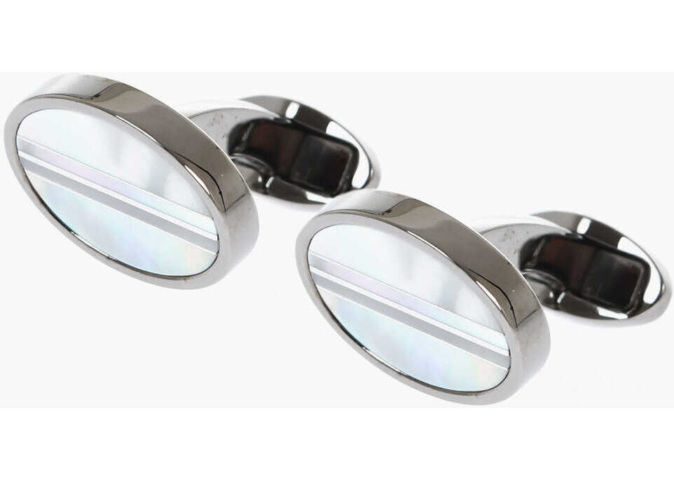 Butoni CORNELIANI Brass Cufflinks With Pearled Detail White Barbati (BM 18049618) 1