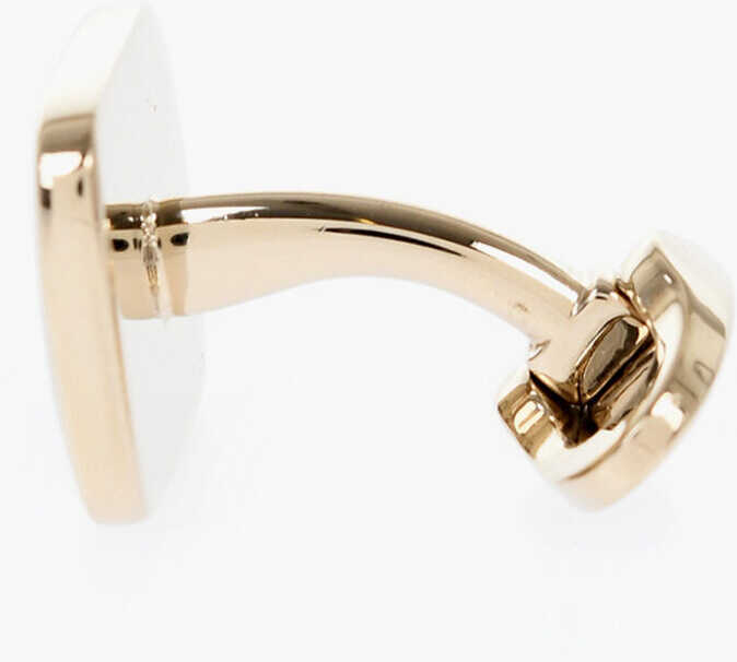 Butoni CORNELIANI Enameled Brass Cufflinks Black Barbati (BM 18049651) 2