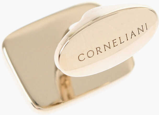 Butoni CORNELIANI Enameled Brass Cufflinks Black Barbati (BM 18049651) 3