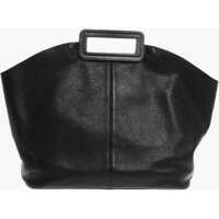 Genti de mana Textured Leather Grande Tote Bag With Inner Clutch Femei