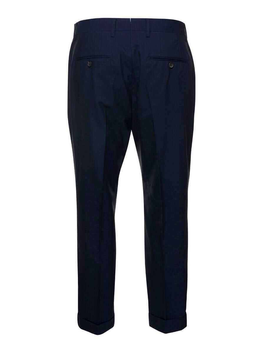 Pantaloni REVERES 1949 Blue Tailored Trousers In Wool Blend Man BLUE Barbati (BM 18050262) 2