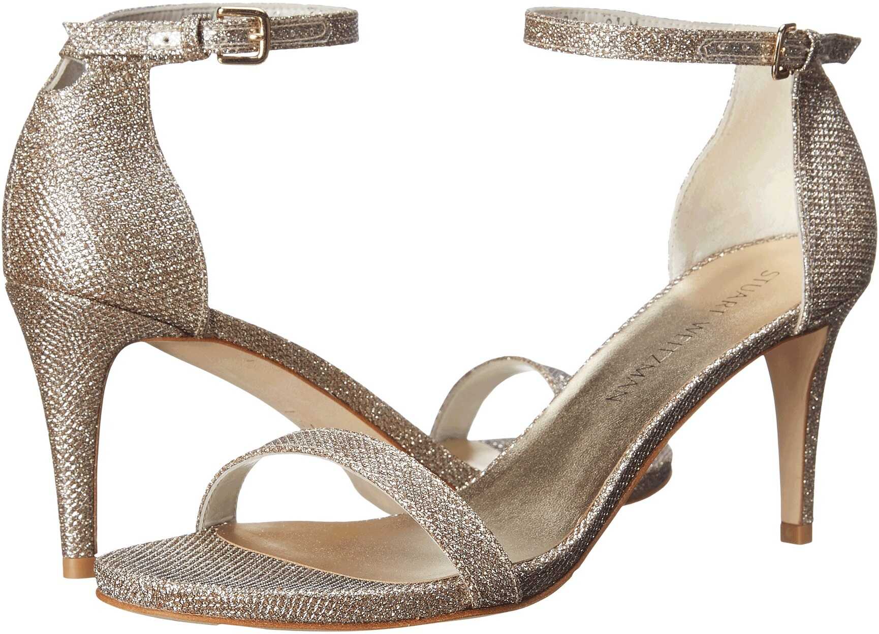 Sandala Stuart Weitzman Nunaked Platinum Noir